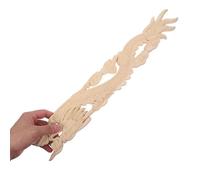 VILLCASE Décoration De Style Européen Sculptures Artisanales en Bois Tête De Lit Appliques en Bois Décalcomanies Décoratives Applique Chinoise en