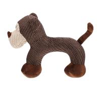 VILLCASE Dentition pour Chiot, Peluche Chien Sonore Marron, Interactif, Couineur, Résistant la Morsure, pour Chien et Pet, Usage Intérieur et Mastication