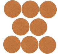 VILLCASE Dessous de Plat en Liège Rond pour Pots de Fleurs D’intérieur, Lot de 8 Pièces Ø150mm Épaisseur 4,3mm, Tapis Antidérapant Écologique pour Jardinières et Protection de Mobilier