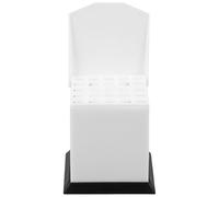VILLCASE Distributeur de Granulés de Coton Hygiénique pour Cabinet, Conteneur de Stockage Transparent, Organisation Précise des Fournitures Dentaires, Accès Rapide et Dosage Contrôlé