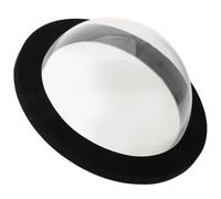 VILLCASE Dôme Flottant Transparent pour Poissons en Acrylique Base Noire, Facile à Nettoyer, Crée Un Environnement Confortable pour Observer Les Poissons Bassin Extérieur Jardin