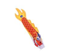 VILLCASE Drapeau de Jardin Suspendu en Polyester Forme Dragon Jaune, Décoration Extérieure Légère et Festive pour Camping et Jardin