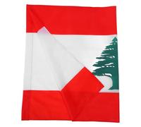VILLCASE Drapeau Liban Extérieur Format avec Couleurs Symbole Culturel et Patrimonial Décoration Fête Nationale pour Jardin Bureau et Événements