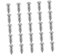 VILLCASE Écrous D’Expansion à Pétales pour Murs Creux 25 Pièces, Fixation à Vis pour Ancrage De Porte Creuse en Métal Creux, Outil pour Ancre Acier, Usage Jardinage Et Entretien Extérieur