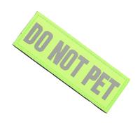 VILLCASE Écusson pour Gilet de Service pour Chien en Nylon Résistant avec Bande à Crochet et Boucle, Patch Réfléchissant pour Harnais de Chien D'assistance Léger Vert
