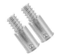 VILLCASE Embout Fileté de Manche à Balai en Alliage d'Aluminium 25 MM, Accessoire de Rallonge Compatible Tiges Fer et Bois, Kit 2 Pièces pour Outils de Nettoyage Ménager