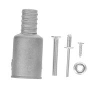 VILLCASE Embout Fileté en Alliage D'aluminium Argenté pour Manche à Balai 22 Mm - Adaptateur de Rallonge Métallique Compatible - Lot de 5 Pièces pour Extension de Manche Outil de Nettoyage