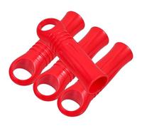 VILLCASE Embouts Manche Vadrouille Lot 4 Accessoires Plastique Rouge pour Balai Serpillière Usage Domestique Nettoyage Sol