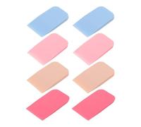 VILLCASE Ensemble 8 Pcs Brosses Maquillage Silicone Imperméable - Applicateurs Fond de Teint et Masque Visage Doux Hypoallergéniques, Couleurs Variées Bleu Rose Kaki Rouge, Kit Soins Peau