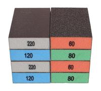 VILLCASE Ensemble De 8 Blocs De Ponçage En Éponge Bloc De Ponçage À Sec Éponge À Poncer Pour Loisirs Créatifs Papier De Verre