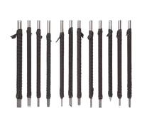 VILLCASE Ensemble D'outils de Sculpture Bois Outils Robustes et Étanches 12pcs en Acier avec Paquet pour Atelier de Sculpture Bois