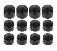 VILLCASE Ensembles de Kits de Pivot Cups et Bushings 2 Pièces Noir Kit de Remplacement pour Longboard Trucks Adapté aux Planche à Roulette Skate en Extérieur