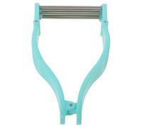VILLCASE Épilateur Visage Manuel pour Femmes Bleu en Hips Design Antidérapant pour Épilation du Visage à Domicile Outil pour Retirer