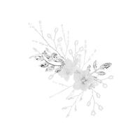 VILLCASE Épingle à Cheveux Cristaux Élégants Blanche Mariage en Alliage Léger et Confortable Accessoire Chic pour Femmes pour Soirée et Voyage de Noces