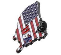VILLCASE Épingle à Drapeau Américain en Métal pour Décoration de Paquet et Chapeaux, Symbole Patriotique et Soutien aux Élections, Accessoire Esthétique pour Fête Nationale
