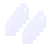 VILLCASE Étiquette Double Face pour Bouteille De Vin 100 Pièces en PVC Vierge Réutilisable Étiquette Suspendue pour Cave Et Affichage D'informations