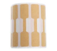 VILLCASE Étiquettes de Prix Autocollantes pour Bijoux 500 Pcs Rouleau Papier Kraft Adhésif Puissant Étiquettes Vierges pour Bagues Colliers Bracelets Étiquetage Professionnel Boutique