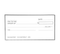 VILLCASE Faux Chèque, Faux Chèques Géants Réutilisables En Papier Pour Récompense De Dotation, Effaçable À Sec, Idéal Pour Fêtes Et Surprises, 76.2 X 40.6cm
