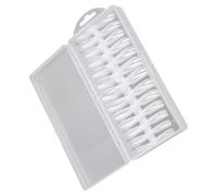 VILLCASE Faux Ongles Transparents Longue Durée 240 Pièces Style Danseuse Trapézoïdal Manucure Complète pour Femmes Matériau Inodore Sûr Pose Facile pour Nail Art et Événements Festifs