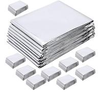 VILLCASE Film Réfléchissant Argenté Isolant pour Serrage de Jardin 12 Feuilles en Polyester Portable Croissance des Plantes en Extérieur et Camping