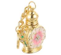 VILLCASE Flacon de Parfum Vide 3 Ml en Verre et Alliage de Zinc Mini-Flacon Rechargeable Vintage Portable pour Huiles Essentielles et Parfums pour Voyage et Usage Personnel