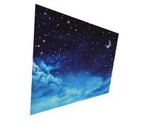 VILLCASE Fond Photo Étoilé pour Studio Tissu Suspendu Bleu Nuit 210x150 Cm, Bannière Décorative de Fête sous Ciel Étoilé, Arrière-Plan Photo pour Anniversaire et Shower