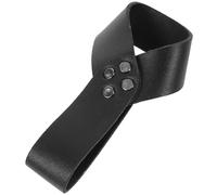 VILLCASE Fourreau D'épée Médiéval Noir en Cuir PU Porte-épée en Métal, Accessoire Costume pour Performance sur Scène et Répartition Équilibrée du Poids