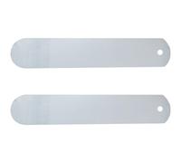 VILLCASE Gabarits la Rouille Résistantes Déformation en Aluminium Argenté 2pcs Trou pour Sublimation, Planches Droites pour Chaussettes pour Transfert par Presse à Chaud