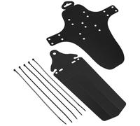VILLCASE Garde-Boue pour Vélo VTT et Arrière Pliable en Plastique Noir, Accessoire Léger et Pratique pour Protection la Boue en Montagne