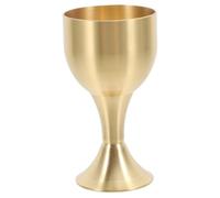 VILLCASE Gobelet en Alliage de Cuivre Décoratif 2.17 Pouces Coupe Bouddhiste Résistante à L'usure pour Contemplation et Amateurs de Cultures Est-asiatiques