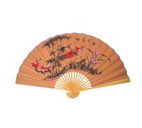 VILLCASE Grand Éventail Décoratif Chinois 0,5x0,9m en Papier et Bambou, Léger et Fait Main, Style Traditionnel Asiatique pour Décoration Murale Salon ou Fêtes à Thème Oriental