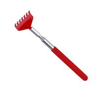 VILLCASE Gratte-Dos Extensible 4 Sections en Acier Inoxydable Bâtonnet à Gratter Rouge Masseur Portable pour Dos et Zones Difficiles D’Accès Soulagement des Démangeaisons à Domicile