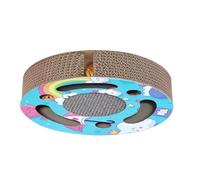 VILLCASE Griffoir Chat Rond Carton Ondulé à Griffer Sécurisé et Confortable pour Chatons Soulagement Ennui et Entretien des Griffes Accessoire Ludique pour Chats Actifs