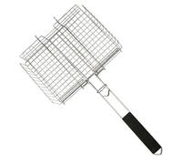 VILLCASE Grille de Barbecue Pliante en Fer Plaqué Argenté pour Extérieur