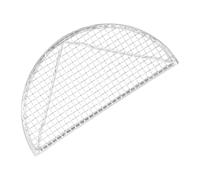 VILLCASE Grille de Cuisson en Acier Inoxydable Résistante la Rouille, Égouttoir à Huile Semi-Circulaire Facile à Nettoyer pour Rôtissage et Cuisson Four