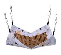 VILLCASE Hamac pour Petit Animal Suspendu Lit de Couchage pour Hamster et Rat Lit Amovible Facile à Nettoyer Adapté pour Animaux de Compagnie et Cadeaux