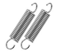 VILLCASE Hameçons en Acier à Ressort Ajustables Argentés Ensemble de 2 Maintien Sécurisé et Design Élégant pour Crochet de Fixation Hamac Chaise Suspendue