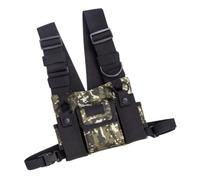 VILLCASE Harnais de Poitrine Radio à Double Bretelle, Nylon 600d Réglable | Usage Terrain, Boucles Solide et Tissu Respirant, pour Patrouille, Pêche, Militaires et Secours