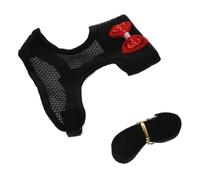 VILLCASE Harnais Poule Adorable Laisse Et Sangle De Poitrine en Noir Taille m pour Promenade Extérieure De Volailles