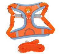 VILLCASE Harnais pour Chien Petite avec Laisse Sécurité Réfléchissante Confortable et Respirant Kit Harnais Chiot pour Promenade sans Tiraillement