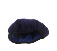 VILLCASE Housse Rembourrée pour Tabouret de Béquille en Polaire Douce, Coussin de Siège Pliable 20 X 19,5 X 3 Cm, Couleur Bleu Foncé, Portable et Lavable, pour Aides la Mobilité