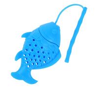 VILLCASE Infuseur à Thé Caractéristique Forme Poisson Bleu en Silicone Filtre à Thé Facile à Nettoyer Design de Pêche Accessoire Chic Couleur Aléatoire pour Infusion