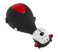 VILLCASE Interactif pour Chien en Latex, Âne Sonore, Noir | Résistant au Mordillage, Nettoyage Facile, pour Chiot et Chien Moyen ou Grand, Jeu Dentaire