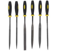 VILLCASE Jeu de 6 Limes à Bois en Acier Poignée Plastique pour Menuiserie, Finition Professionnelle et Façonnage Précis, pour Travail du Bois et Métal