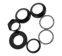 VILLCASE Jeu de Direction à Roulements Vélo 30Mm, Ensemble Cuvettes Métal Noir, Potence Vélo Remplaçable, Accessoires pour Cyclisme Vintage et VTT