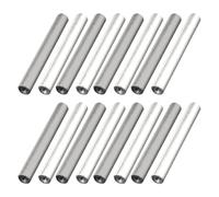 VILLCASE Kit de 16 Tiges D'anode en Fer et Aluminium pour Électrolyseur Eau, Haute Efficacité, Usage Polyvalent en Laboratoire et Production Industrielle