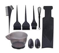 VILLCASE Kit de Coloration Capillaire 8 Pièces en Plastique Solide Comprenant Bol à Teinture Planche à Teindre Grosse Taille Peigne à Teinture et Pinceaux pour Usage Professionnel et