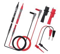 VILLCASE Kit de Fils Test Multimètre Numérique avec Pinces Crocodile et Sondes Remplaçables Isolé Abs PVC Résistance Thermique Compatible Tout Multimètre Extension Câble Test Automobile