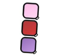 VILLCASE Kit De Filtres De Plongée pour Caméra Sportive Filtres Correcteurs Rouges Roses Et Violets Compatibles avec Boîtier Étanche Non Panoramique