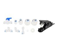 VILLCASE Kit de Raccords de Tuyau pour Machine à Glaçons 9 Pièces, Adaptateurs Pom Alimentaire, Connecteurs Universels pour Conduite D'eau Réfrigérateur et Cafetière, Accessoires